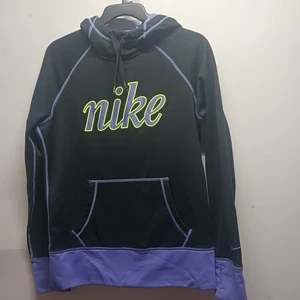 Nike Therma-Fit Hoodie Langarm Schwarz, Lila & Neon Damen Größe M  - Bild 1 von 6