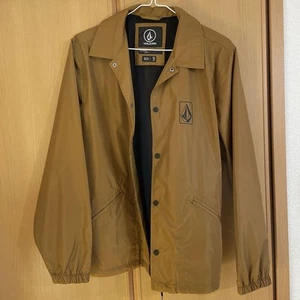 Volcom Brown Nylon Jacket - Lightweight, Durable, Casual Coat, Used - Picture 1 of 5