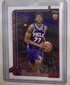 2025/26 Topps Basketball Rookie VJ Edgecombe #203 76ers - Bild 1 von 2