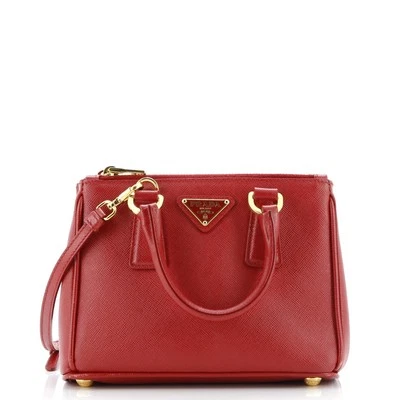 Prada Galleria Double Zip Tote Saffiano Leather Mini - Image 1 of 4