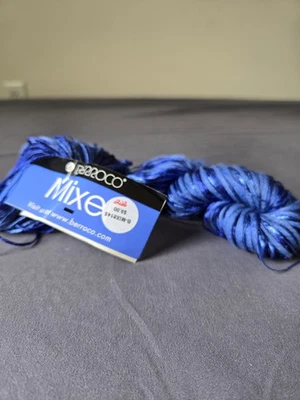 Berroco Mezclador Azul Brillante Cinta Mezcla Algodón Hilo Color 8145 Foto 1 de 2