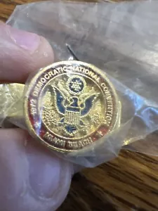 1972 Democratic National Convention Krawattenclip Miami Beach goldfarben - Bild 1 von 3