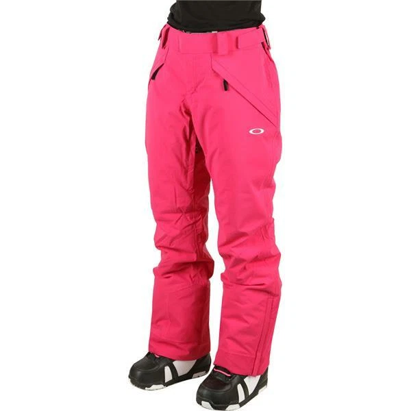 Pantalones de nieve Oakley Iris aislados rojo rubí rosa talla mediana nuevos Foto 1 de 4