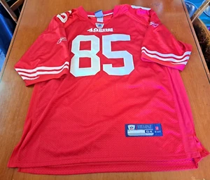 Reebok NFL San Francisco 49ers #85 Vernon Davis stitch Jersey SIZE 54 - Picture 1 of 5