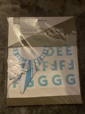 Create Your Own Bunting Azul Personalizado Foto 1 de 2