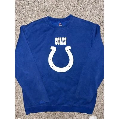 Sudadera De Colección Indianapolis Colts Para Hombre M Cuello Redondo Mangas Recortadas Años 90 Foto 1 de 4