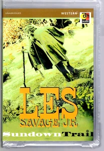 LES SAVAGE JR Audio SUNDOWN TRAIL Audiobook CASSETTE 1998 Western OOP Tape NEW - Bild 1 von 2