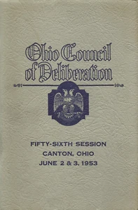 OHIO BERATUNGSRAT 1953 56. SITZUNG FREIMAURER FREIMAURER - Bild 1 von 1