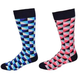Triangle Design Hombre Colorido Crew 1 Pr. Pack calcetines elegantes o informales - Imagen 1 de 10