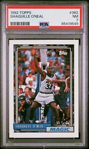 Shaquille O'Neal 1992-93 Topps #362 Rookie RC PSA 7