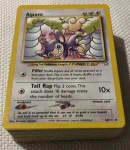Pokemon Complete Unlimited Unc/Com Neo Genesis Set 76 Cards NM/LP - Picture 1 of 2