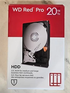 WD Red Pro 20tb NAS Hard Drive. New In Box Factory Sealed. - Picture 1 of 2