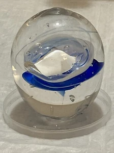 art glass paperweight Oval Sized  - Picture 1 of 6