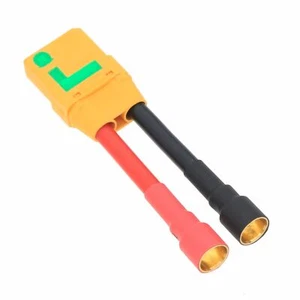 Brushless Motor Bullet 8mm Jack to Amass XT90-S Anti Spark Female cable 10# 5CM - Picture 1 of 2