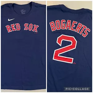 Boston Red Sox MLB Men Size 2XL Nike Tee Xander Bogaerts #2 T-Shirt Navy NEW XXL - Picture 1 of 6