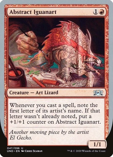 Abstract Iguanart Unsanctioned MTG Magic - Image 1 of 1