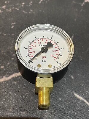 WIKA Pressure Gauge 837-1 10bar 50mm BNIB R1/8x12,7 • 7.99£