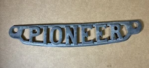 Name Badge From Vtg Lovell Pioneer No. 22 Wringer Washer Cast Iron Clothes Dryer - Picture 1 of 10