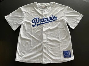 New England Patriots NFL Baseball Jersey Size Medium Free Tracked Postage - Picture 1 of 17