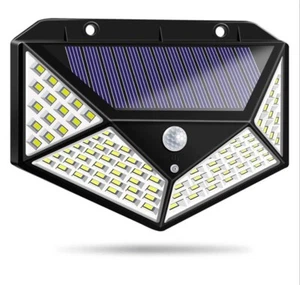 Outdoor Solar Lights with Motion Sensor LED Security Wall Light 3 Lighting Modes - Picture 1 of 8
