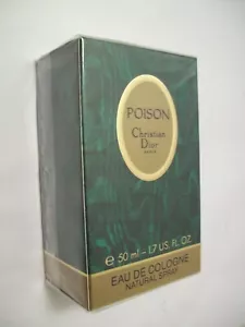 rare vintage Poison Christian Dior France EDC 1.7 oz / 50 ML new, sealed 4 women - Picture 1 of 3