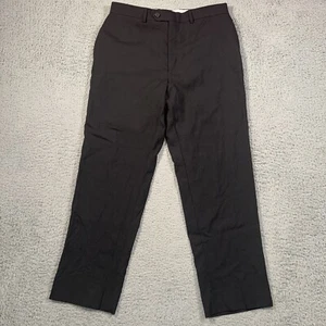 Ralph Lauren Dress Pants Men’s 38x30 Black Total Comfort 100% Wool Flat Front - Picture 1 of 14