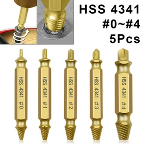 Damaged Screw Extractor Set Stripped Screws Nuts&Bolts Drill Bit for Easy Remove - Picture 1 of 11