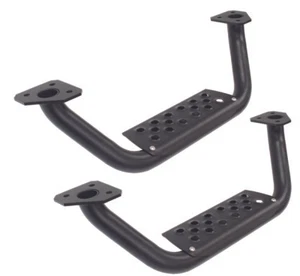 Pasos laterales Go Rhino Dominator Extreme D6 - negro tex - pasos desplegables de 4 pulgadas (par) - Imagen 1 de 10