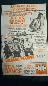 Vintage Village People Concert Poster original