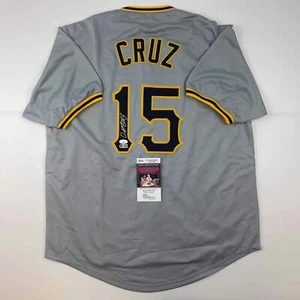 Autographed/Signed Oneil Cruz Pittsburgh Grey Baseball Jersey JSA COA - Picture 1 of 4