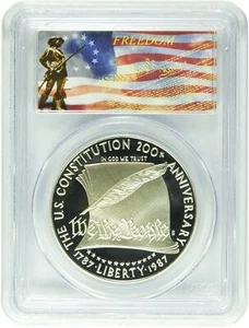 1987-S PCGS PR69DCAM Constitution Dollar Freedom Label - Picture 1 of 1