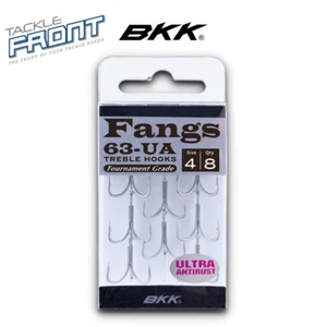 BKK Fangs Treble Hook BT663 UA, Fishing Treble Hooks, Ultra-Anti Rust - Picture 1 of 4
