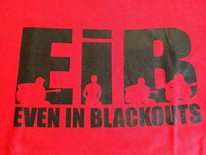 Rare EVEN IN BLACKOUTS EIB Acoustic Pop Punk Band T-Shirt (Youth M) NWOT - Picture 1 of 6