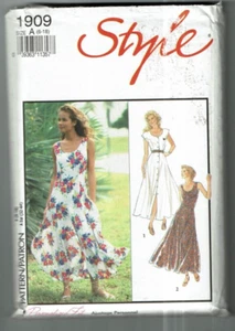 Style #1909 VTG Pretty Dress with variations Pattern Sz: 6-18 UC - Picture 1 of 2