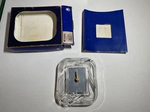 Mikasa Crystal 6" Tabletop Desk Clock SA 452/851 Unused Works MIB - Picture 1 of 7