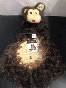 12-18 monts Just Pretend Halloween Costume Plush Monkey 2 pc. Furry - Picture 1 of 7