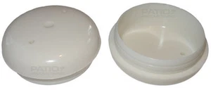 Deslizador de pie de patio para muebles de hierro forjado plástico blanco de lujo 1-1/2 1,5 pulgadas - Imagen 1 de 1