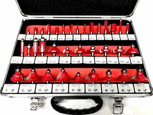 FRESE LEGNO GAMBO 8 MM X PANTOGRAFO CORNICI SET KIT 35 FRESA IN VALIGETTA - Foto 1 di 8