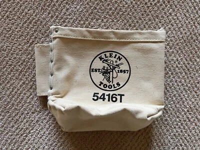 Klein Tools Lineman Belt Too1 Pouch Bag 5416T Multi Purpose Heavy Duty Canvas - Image 1 of 4