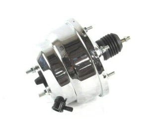 GM/ Chevy 8" Dual Diaphragm Power Brake Booster Chrome B10604C - Picture 1 of 4