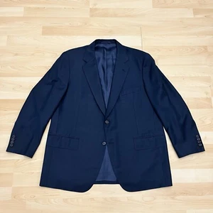 46S Sam Leung Suit Jacket Men’s Navy Striped Surgeon Cuff Blazer Mint Condition - Picture 1 of 8