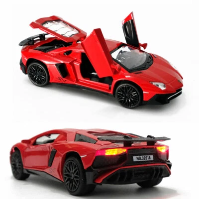 Lamborghini Aventador LP750-4 SV 1:32 Modelo Coche Diecast Vehículo de Juguete Regalo Rojo Foto 1 de 4
