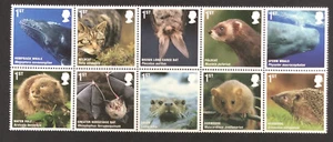 GB 2010 MNH Mammals Action for Species Mint Stamp Set with Free UK P&P - Picture 1 of 2