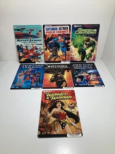 DC Universe ~ Blockbuster Backer Cards **NOT Movies** (Lot Of 7) 8” X 5-1/2” - Picture 1 of 6