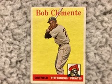 Roberto Clemente (Pittsburgh Pirates) 1958 Topps #52 Baseball Card VG