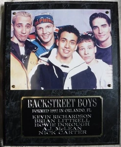 Back Street Boys Holzplakette, gebraucht, einige getragen, selten. - Bild 1 von 4