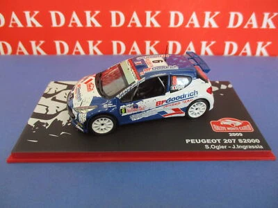 Die cast 1/43 Modellino Auto Peugeot 207 S2000 N9 Rally Monte Carlo 2009 S.Ogier - Immagine 1 di 4