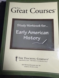 The Great Courses: Early American History : Native Americans Thru 49ers Workbook - Picture 1 of 4