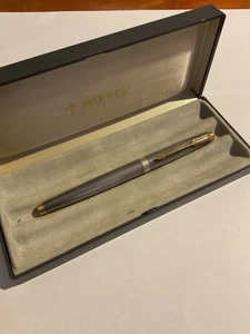 PARKER 75 STERLING SILVER FOUNTAIN PEN 14kt GOLD NIB - Picture 1 of 6