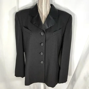 Blazer Ann Klein nero stile smoking taglia media - Foto 1 di 6